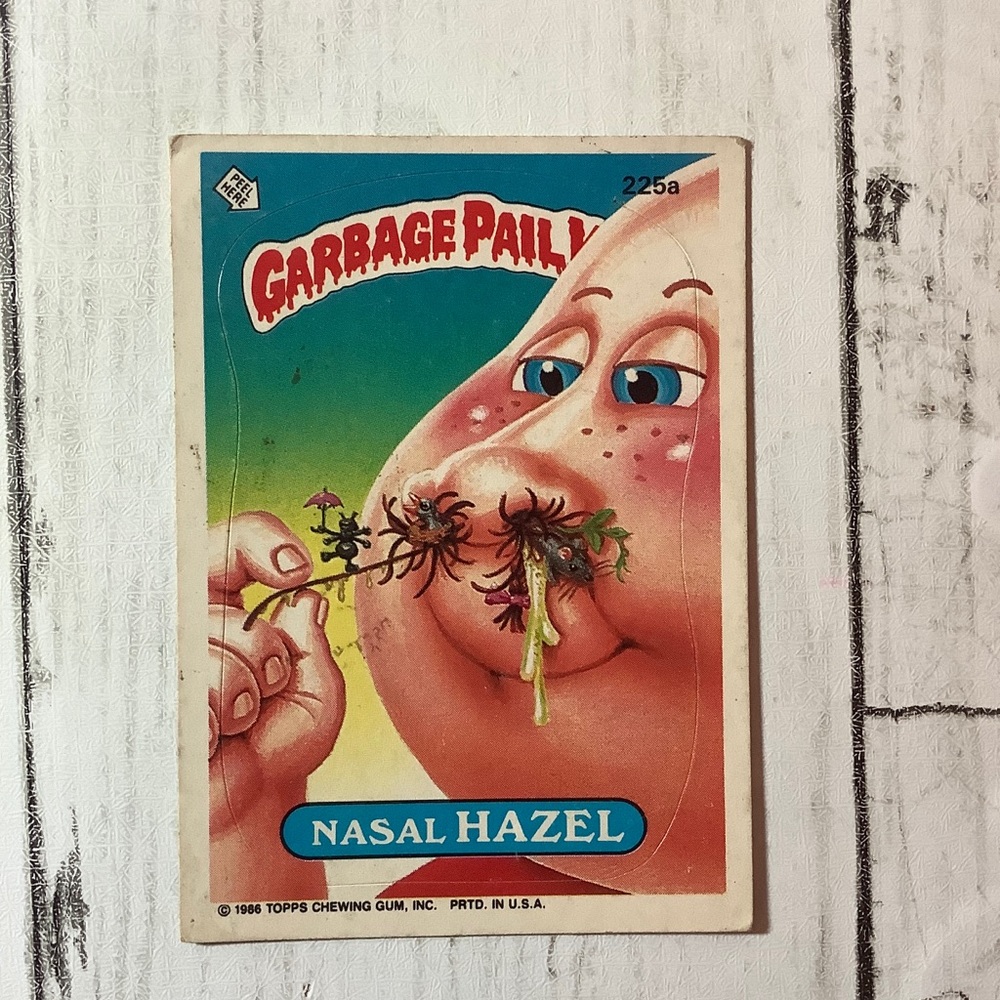 1986 Topps Garbage Pail Kids Series #225a NASAL HAZEL